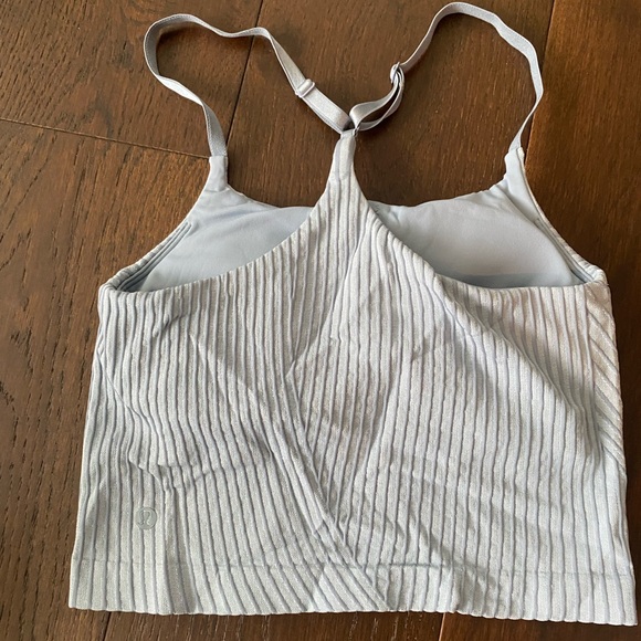 Strappy Seamless Yoga Tank TOP - light support, lululemon Athletica - chambray - Picture 2 of 3